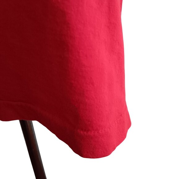 SINGLE STITCH T-shirt Vintage 1990's Men's XL Red Fruit Loom Pocket Tee USA - Picture 3 of 5